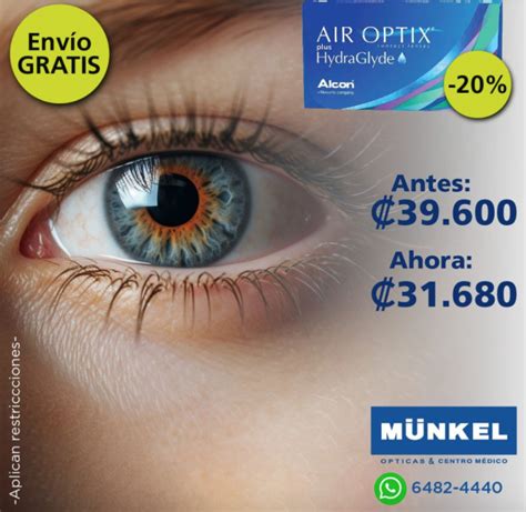 Lentes de contacto esféricos Air Optix Miopía Hipermetropía Ópticas