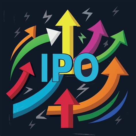 Premium Vector IPO Initial Public Offering Concept Colorful Arrows