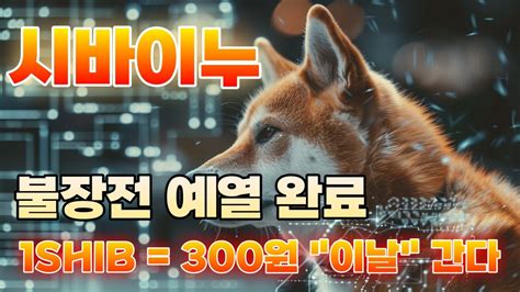 시바이누 코인 시바이누 불장전 예열 완료 1shib 300원 이날 갑니다 시바이누 시바이누코인