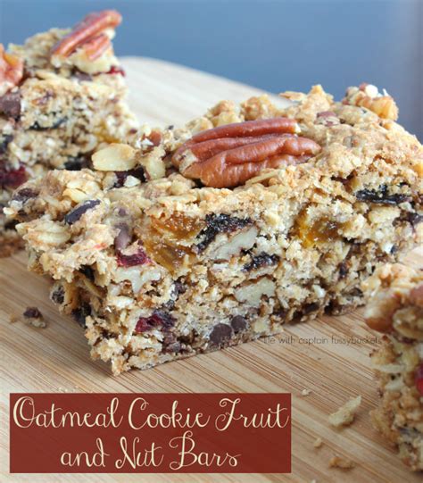 Chocolate Oatmeal Cookie Fruit And Nut Bars Recipe