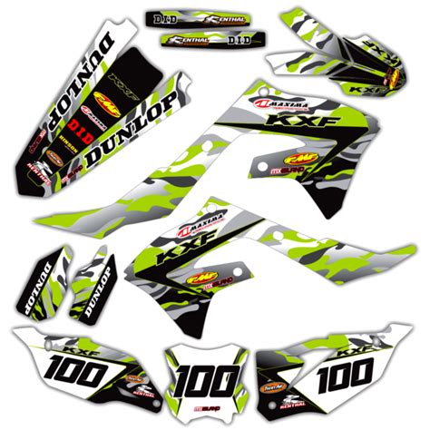 2006 2007 2008 Kxf 450 Graphic Kit Kawasaki Motocross Camo Bike Decals