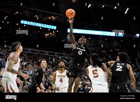 Xavier Guard Souley Boum Shoots Against Texas In The First Half Of A