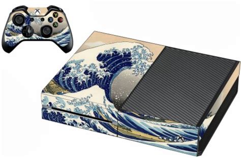 Vwaq The Great Wave Of Kanagawa Skin For Xbox One Console And