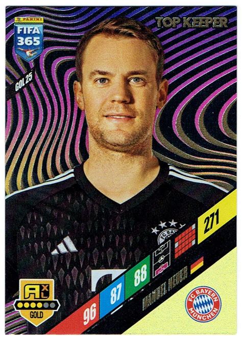 Panini Fifa Karta Gold Top Keeper Gol Neuer