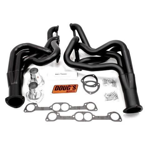 Doug S Headers D522 B 4 Tube Steel Hi Temp Black Coated Long Tube