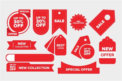 price tag set graphic  graphiqverse creative fabrica