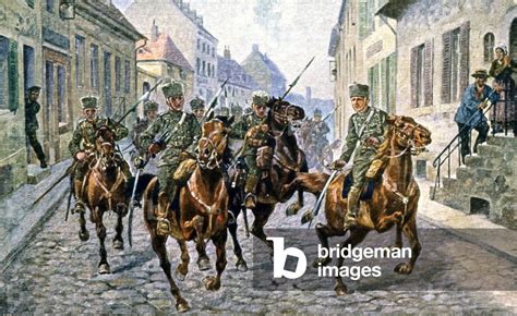 Image Of German Hussars In Reims 1914 Illustration