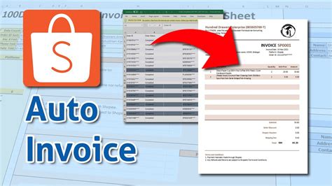 Shopee Invoice Generator Free Template YouTube