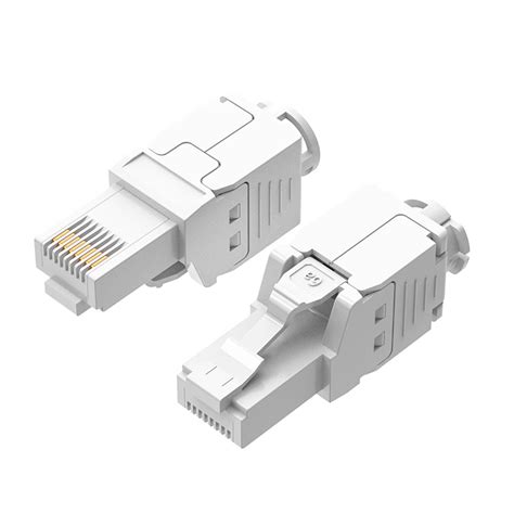 New Product 8p8c Rj45 Cat6 Utp Unshielded Toolless Modular Plug Connector Jack Rj45 Unshielded