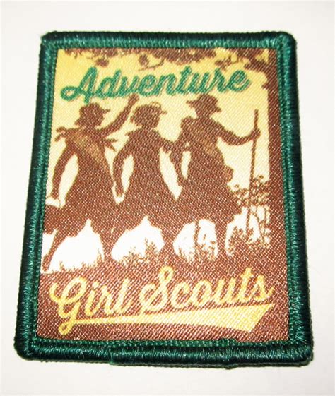 Vintage Style Girl Scout Fun Patch Adventure Girl