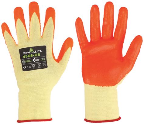 SHOWA, XL ( 9 ), ANSI Cut Level A4, Coated Gloves - 497D62|4568 - Grainger