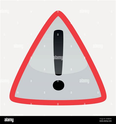 Caution sign clipart, illustration vector Stock Vector Image & Art - Alamy