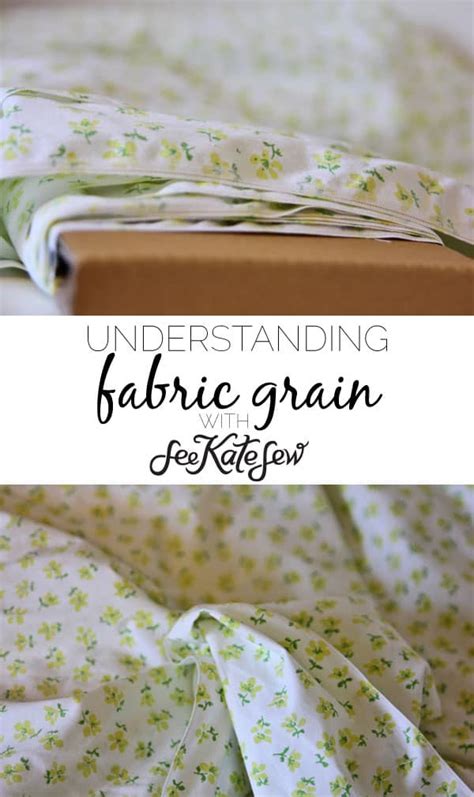 sewing 101: fabric grain revisited - see kate sew