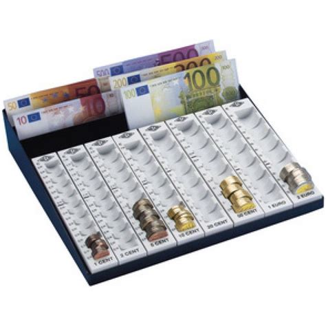 Monnayeur 8 colonnes EURO pour pièces et billets WEDO Caisse à