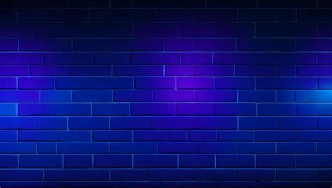 Premium Photo Black Brick Wall Texture Illuminated With Neon Blue Lights