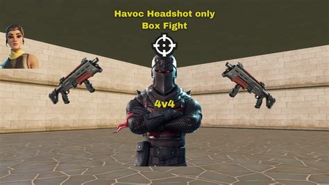 Havoc Headshot Box Fight Fortnite Creative Map Code Dropnite