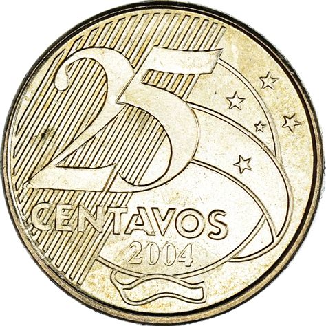 1441660 Moneda Brasil 25 Centavos 2004 Compra Venta En