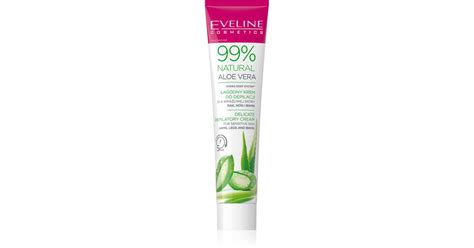 Eveline Cosmetics Natural Aloe Vera Nomierinošs depilācijas krēms bikini zonai un padusēm