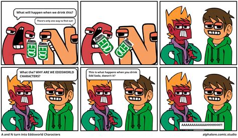 A and N turn into Eddsworld Characters - Comic Studio