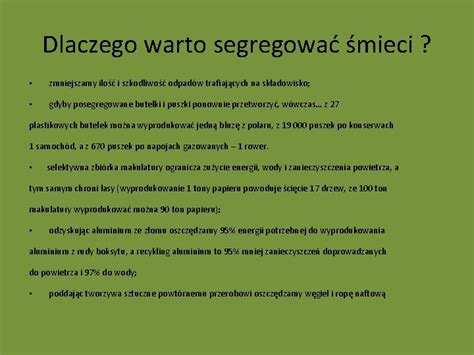 Segregacja Mieci Co To Jest Segregacja Mieci Dlaczego