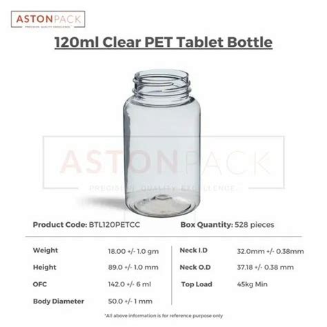 Pet Tablet Capsule Round Clear Packer Bottle Ml At Rs