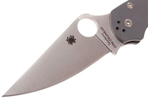 Spyderco Paramilitary 2 C81GPGY2 CruWear Sprint Run pocket knife ...