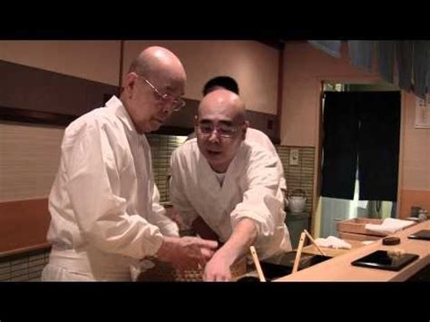 The oldest 3 Michelin star chef in the world, Jiro Ono, makes sushi with his son Yoshikazu Ono ...