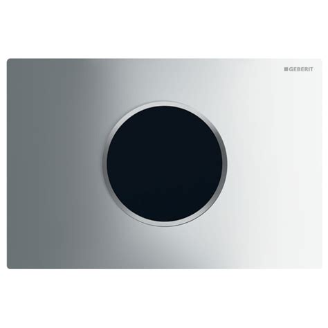 Geberit Sigma Touchless Dual Flush Plate Mains Gloss Chrome