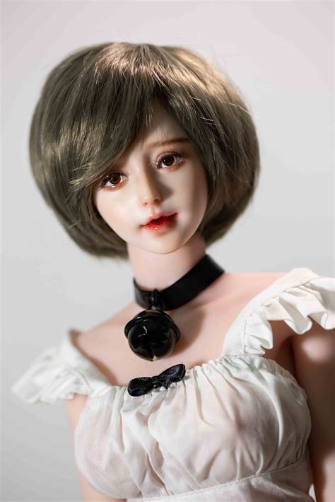 Misa Ft Cm Realistic Short Hair Lifelike Mini Sex Doll Silicone