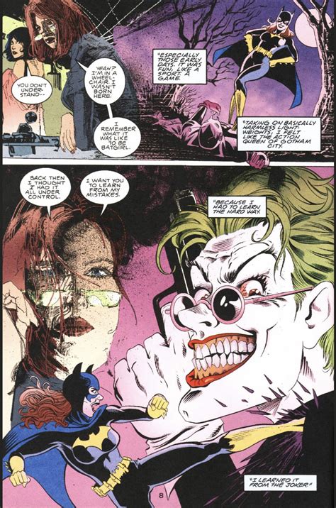 Dc First Batgirl Joker Page In James Bella S Comic Book Pages