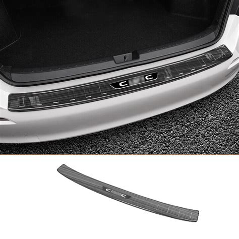 For Honda Civic Black Titanium Rear Bumper Sill Plate Protector