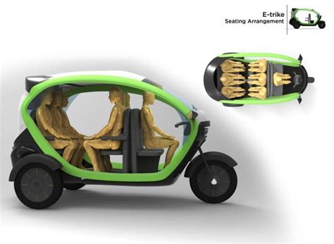 E Trike Eletric Vehicle Electric Car Concept Trike Concept Car Design