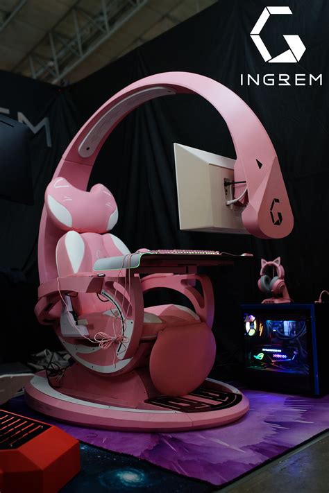 TGS - Ingrem Gaming Workstation - Pink | Video game room design ...