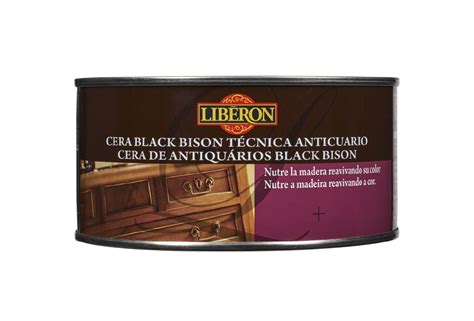 Cera pasta Black Bison Liberon Técnica Anticuarios Nutre y Revitaliza