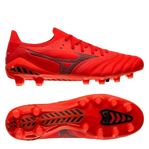 Mizuno Morelia Neo III Elite FG Ignition Red Rød Sort