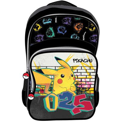 Mochila Escolar 42 cm adap trolley Pokémon Pikachu 025 Loja da Criança