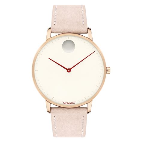 Movado Movado Face Watch With Blush Strap And Ivory Dial