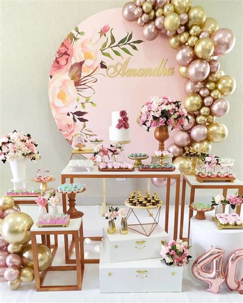 Decora O De Festas Rose Gold Ideias Para Voc Se Inspirar