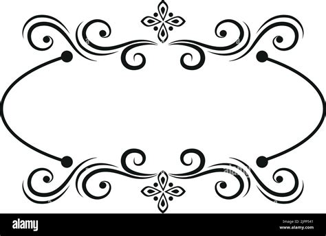 Plantilla En Blanco Para Texto Cuadro De Texto Aislado Ornamentos Vectoriales Ilustración