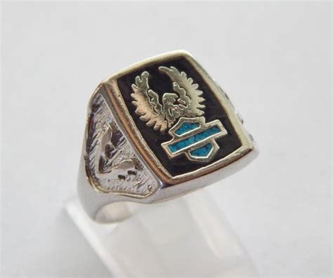 Harley Davidson Biker Womans Ring By Fatcatantique On Etsy 25 00