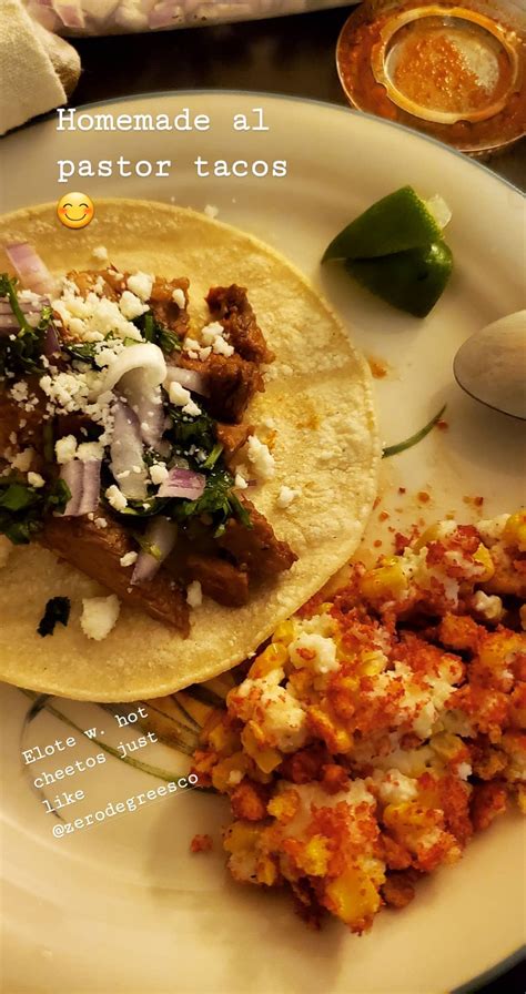 Homemade Al Pastor Tacos Hot Cheeto Elote R Tacos
