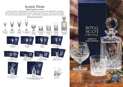 Royal Buckingham Royal Scot Crystal Scottish Thistle