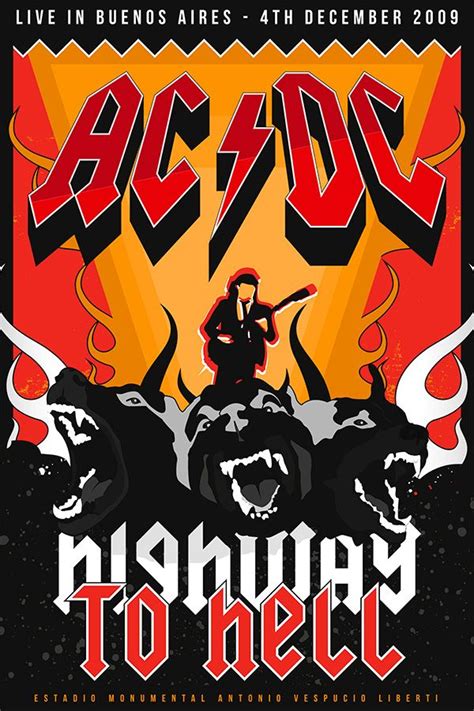 Acdc Gig Poster Gig Posters Acdc Vintage Band Posters