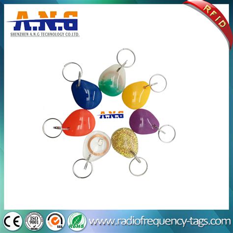 Waterproof ABS Material 13 56MHz RFID Key Fob With Keyring RFID Key