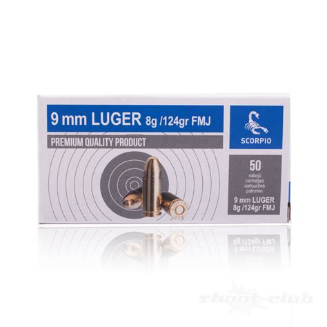 Stv Fmj Grs Patronen Mm Luger G St Ck