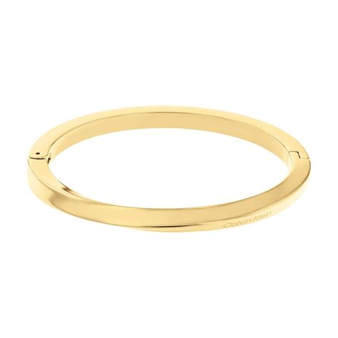 Bracelet Femme Calvin Klein Twisted Ring Acier Dor Suisses