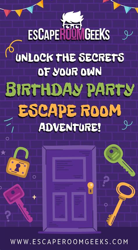 The Ultimate Guide To Throwing An Escape Room Birthday Party At Home Birthday Party At Home