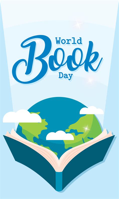 World book day poster Planet earth Vector 28154182 Vector Art at Vecteezy