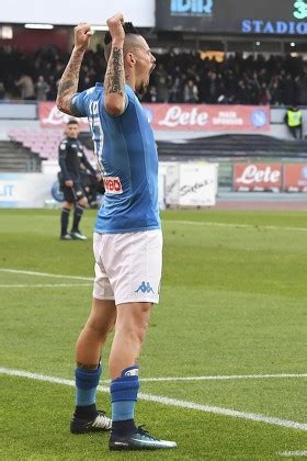 Napolis Marek Hamsik Celebrates Scoring Goal Editorial Stock Photo