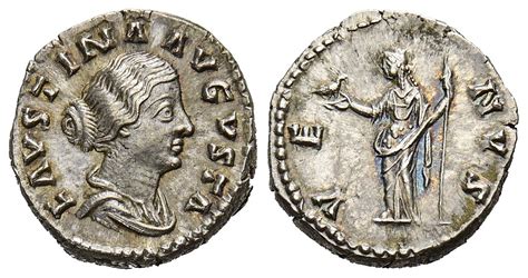 Antoninus II Marcus Aurelius 161 180 für Faustina filia AR Denar